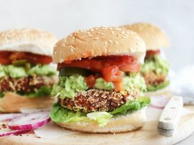 Meksika fasulyeli vegan burger
