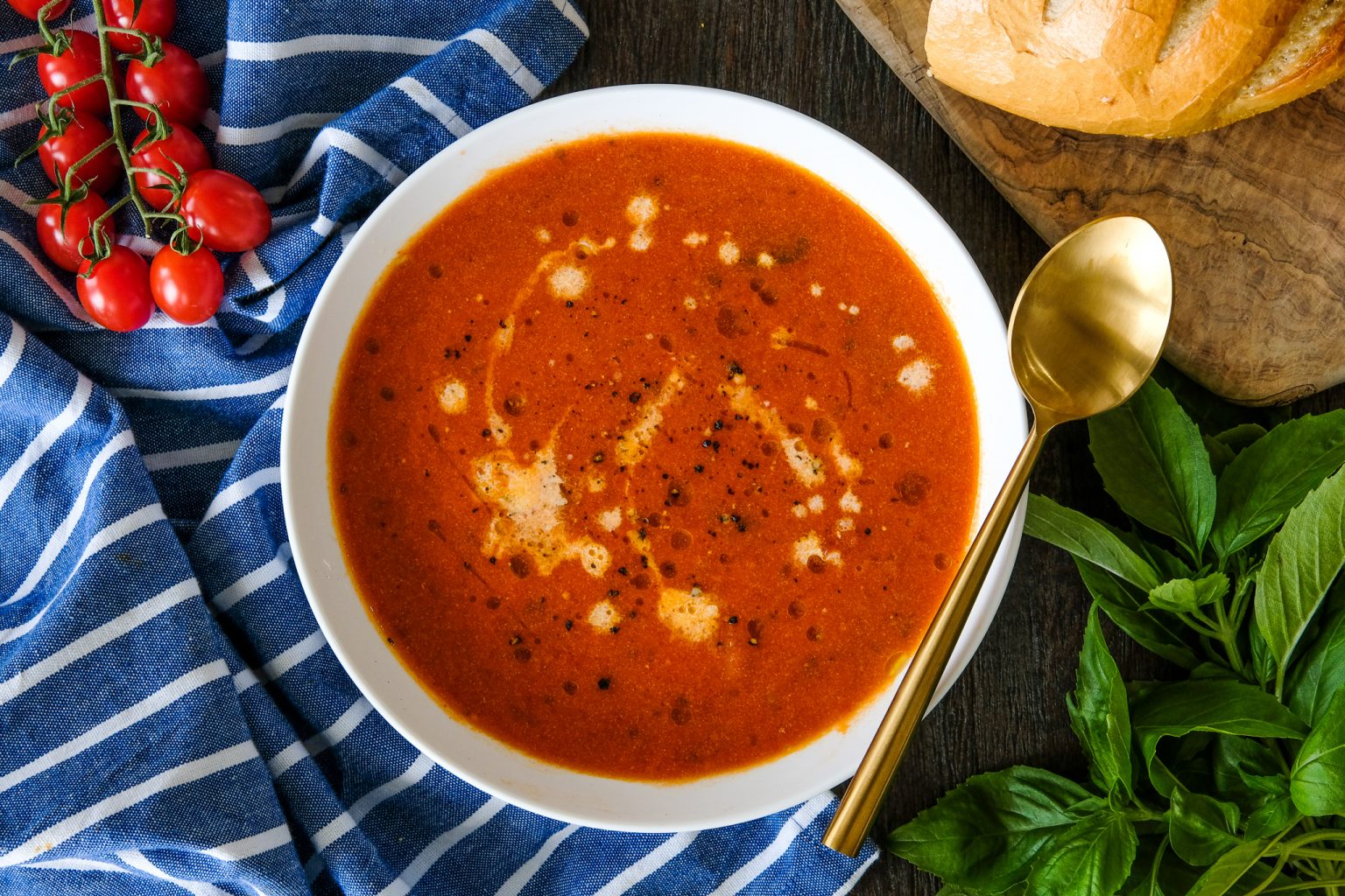 bakliyatlı domates çorbası
