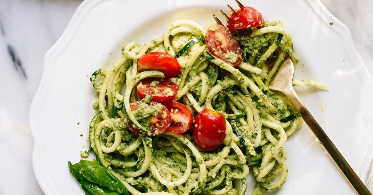 avokado soslu kabak spagetti 